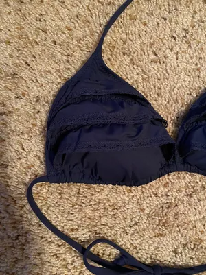 Navy Triangle Bikini Top thumbnail 2
