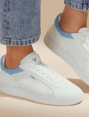 VIVAIA Unisex Casual Sneakers (V Prime) Canvas Low-Top with Light Blue SZ 42 thumbnail 1