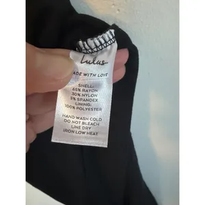 Lulus Good Times Only Black One-Shoulder Maxi Dress XS NEW thumbnail 10