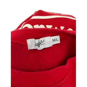 The Mayfair Group Bad Days Graphic Oversized Raw Hem Sweatshirt Red M/L thumbnail 8