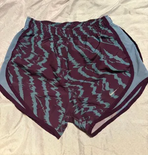 Nike print blue and purple dri fit shorts thumbnail 1