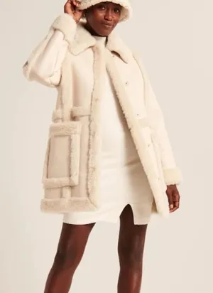 Abercrombie Sherpa Lined Coat thumbnail 1