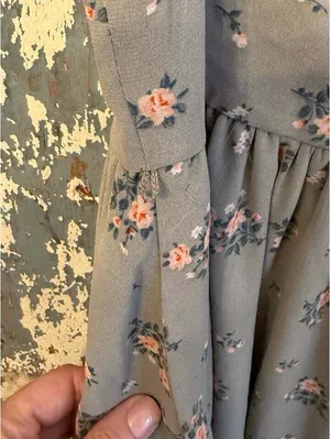Altar'd State dress mini dress, sage pink floral size Medium thumbnail 4