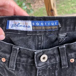 Express Bleus Women's Vintage 90's Era Black Bootcut Jeans Size 5/6 27" Waist thumbnail 8