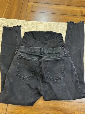 Abercrombie & Fitch Maternity Black Skinny Jeans Super Skinny Ankle Size 27/4R thumbnail 2
