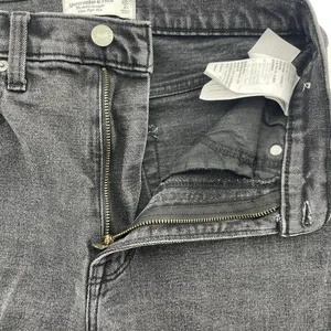 Abercrombie Fitch 26 2R The Ankle Straight‎ Ultra High Rise Jeans Distressed thumbnail 9
