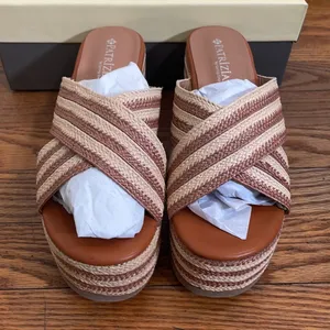 Patrizia by Spring Step‎ Wedge Sandals Rafi Camel size 38 (US 7.5-8) NWT thumbnail 2