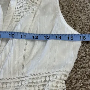 Maeve Anthropologie Dress Womens 6 Eyelet Cotton Sleeveless Midi Kentucky Derby‎ thumbnail 7