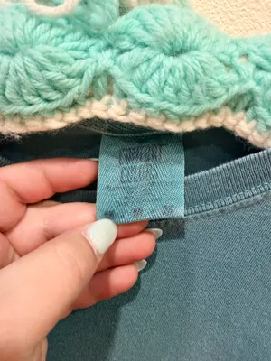 Comfort Colors T-Shirt shirt sleeve blue size M thumbnail 3