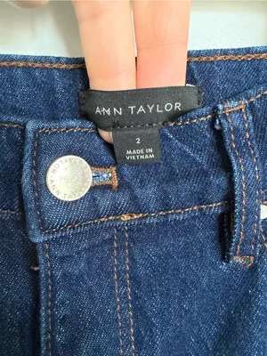 Ann Taylor The Wide Leg Crop High Rise Jeans 2 thumbnail 2