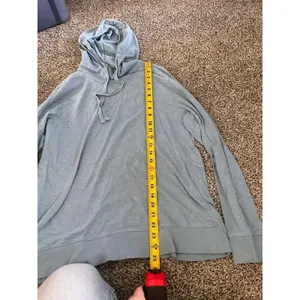 Old Navy Blue Long Sleeve Hooded Shirt M thumbnail 3