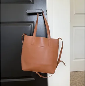 Boutique Henny + Lev brown tote bag purse thumbnail 6