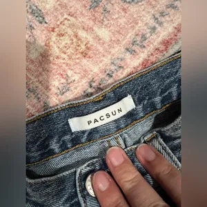 Pacsun high rise straight Distressed Blue Jeans‎ size 27 thumbnail 9