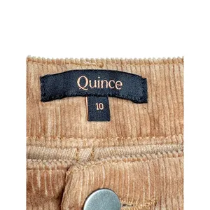 Quince Organic Stretch Corduroy Straight Leg Pants‎ Womens 10 Warm Brown NEW thumbnail 6