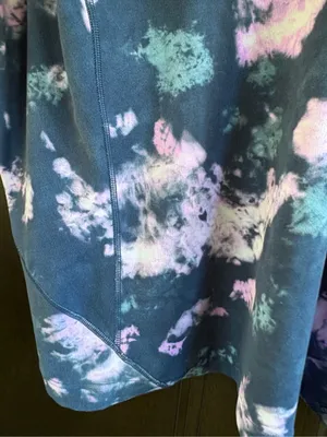 EUC Lululemon Align Tee Circulate Tie-Dye Mineral Blue Multi Size 16 thumbnail 6