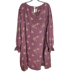 A New Day Purple Floral Dress Size 3X thumbnail 2