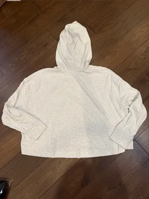 Athleta Coaster Crop Hoodie in Light Heather Gray Size XL - C30-132 thumbnail 6