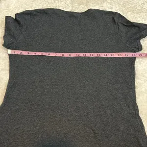 🎀 3/$20 Fruit of the loom womens medium grey coffee t shirt thumbnail 3