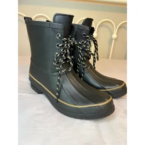 Chooka Classic Rain Duck Boots Black Lace Up Waterproof Women’s 8 thumbnail 7