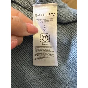 Athleta Size Small Tunic‎ Sweater Light Blue Pullover S/882541-04 Comfort Wool B thumbnail 4