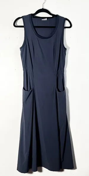 Columbia Midi Dress Women's‎ Small Blue Pockets Hiking Travel thumbnail 1