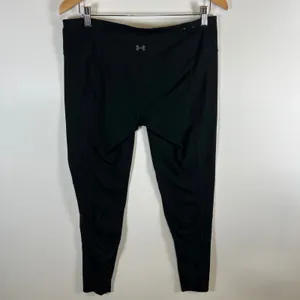 Under Armour All season gear Ruched Leggings Womens Large‎ Black Fitted Athletic thumbnail 4
