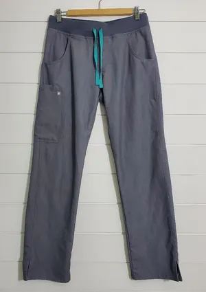 Figs Women's Kade Cargo‎ Scrub Pants Gray PO 1802. Size S thumbnail 1