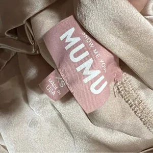 Show me Your Mumu Verona champagne luxe satin midi dress NEW XS thumbnail 3