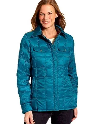 Woolrich Teal Blue ‘Abington’ Quilted Down Puffer Jacket, Size S thumbnail 1