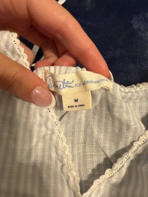 Aeropostale Top Babydoll Tank baby blue size medium thumbnail 2