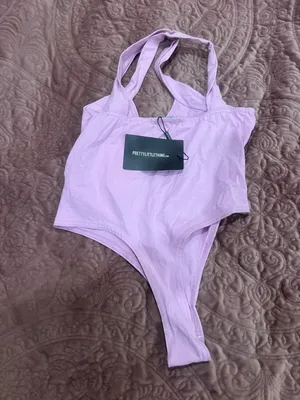 PrettyLittleThing Lavender Halter Bodysuit thumbnail 2
