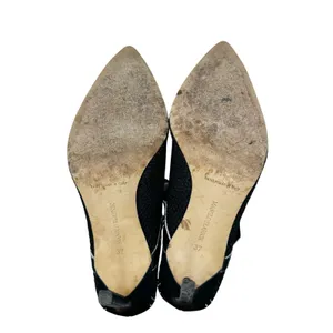 Manolo Blahnik Black Mesh Mary Jane Pumps Size 37 thumbnail 7