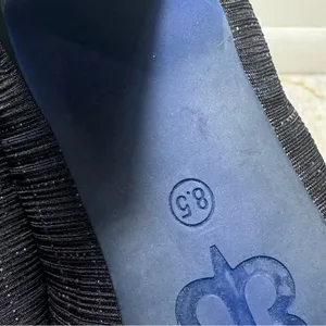 Betabrand On Your Mark Cut-Out‎ Heels Comfort Black/Blue Sz 8.5 Workwear Office thumbnail 8