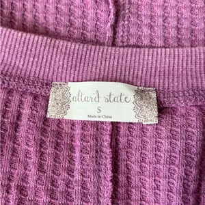 Altar’d state purple thermal long sleeve everyday casual t-shirt size small NWT thumbnail 2