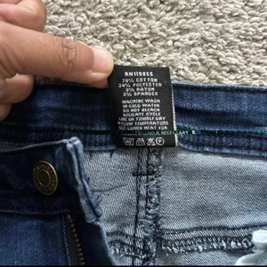 K.I.M by Kimberly Dark Blue Distressed Flare Jeans thumbnail 6