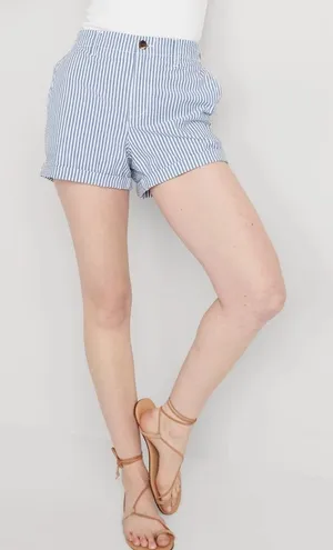 NWT Old Navy‎ OG Chino Shorts Blue White Stripes 2X Nautical Coastal Resortwear thumbnail 1
