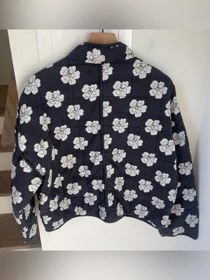 Free People Chloe Floral Print Padded Jacket in Night Blooms thumbnail 4