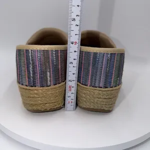 Dansko Jute Pro Weave Vegan Clog Rainbow Multi Stripe Slip On Shoe Size 37/7 thumbnail 5