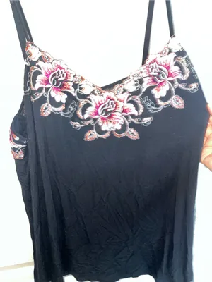 Soma Lined Fairy Delicate Floral Embroidery Adjustable Soft Camisole Top Size XL thumbnail 7