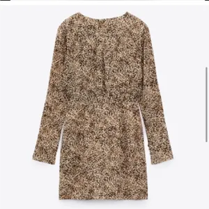 Zara brown printed dress thumbnail 6