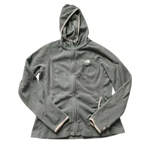 The North Face Gray Hooded Jacket L thumbnail 1