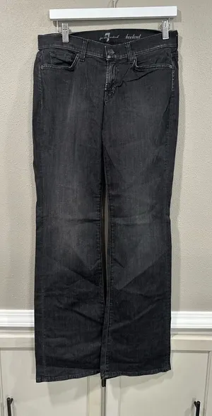 7 For All Mankind Bootcut Jeans With Rhinestones thumbnail 1