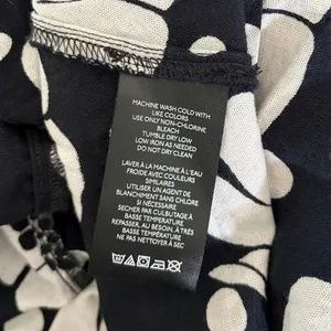 NWT!! FREE PEOPLE Poppy Printed Maxi Skirt Polka Dot Floral Black White Medium thumbnail 13