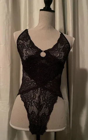 Black Lace Teddy Victoria's Secret thumbnail 1