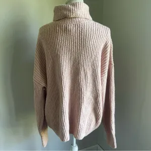 CASLON Women’s Oversized Pink Pullover Cowl Neck Sweater Size XL thumbnail 2