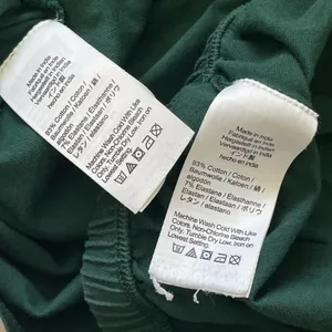 J.Crew Pajama Set cotton contrast trim womens Green (medium) loungewear sleep thumbnail 7