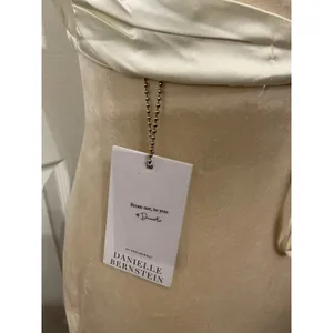 NWT Danielle Bernstein WeWoreWhat Satin Stretch Charmeuse Halter Top Ivory M thumbnail 9
