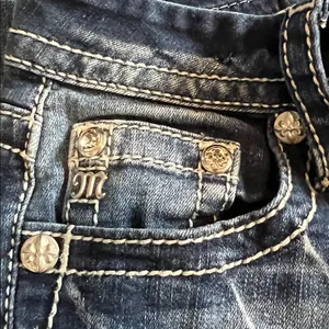Miss Me LR Straight Leg Jeans Dark Wash 28x30 NWOT thumbnail 5