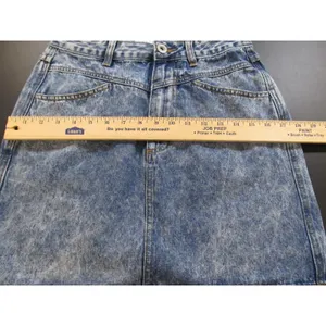 Cotton On 91 Denim Mini Skirt Blue Stone Acid Wash High Rise A Line Retro 6 thumbnail 7