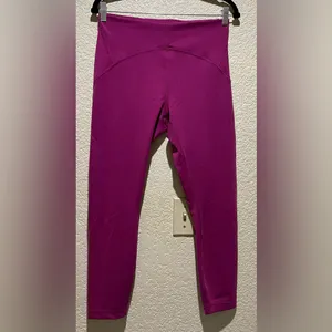 Lululemon InStill High Rise 25” Tights Leggings Magenta Purple Size 10 thumbnail 5